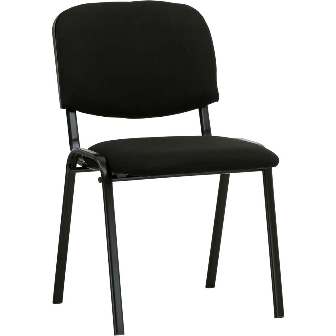 Soluzione funzionale sedie per sala d attesa in metallo nero