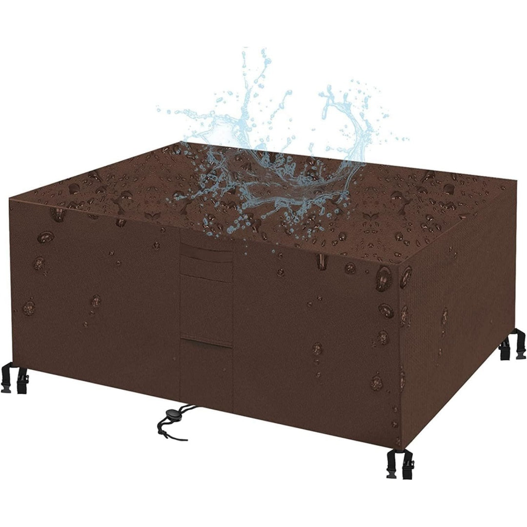 Arredo contemporaneo coperture per set arredo giardino impermeabile marrone