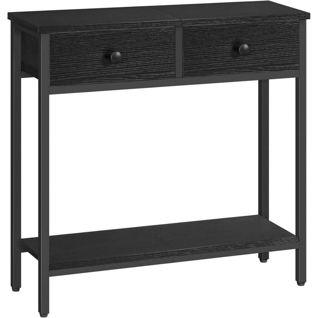 Eleganza pratica console e tavoli da divano nero