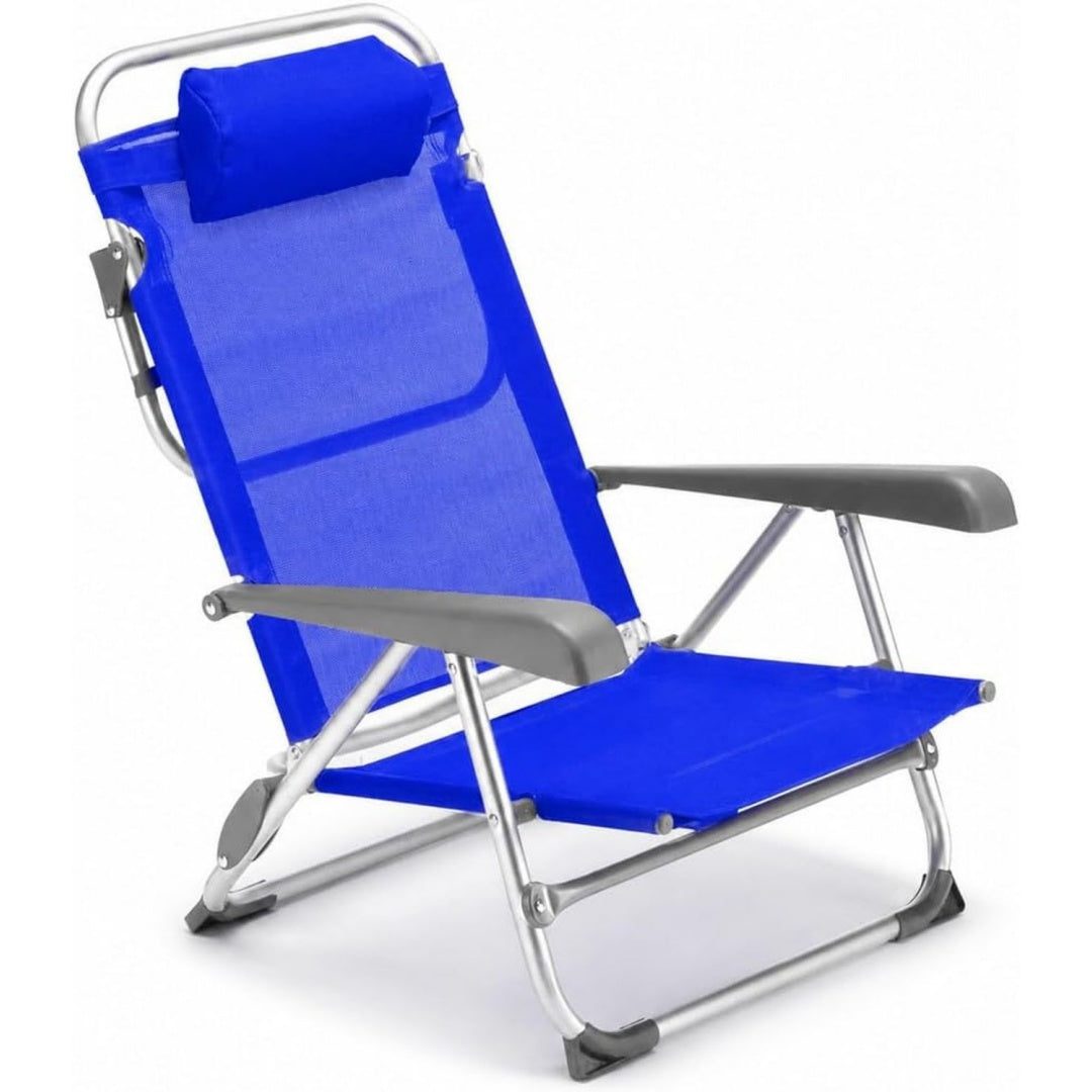 Linea essenziale lettini pieghevole blu