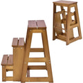 Finitura armoniosa scalette in legno pieghevole marrone